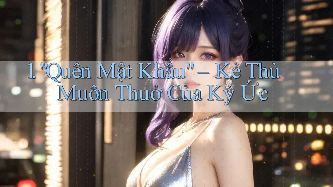 1. “Quên Mật Khẩu” – Kẻ Thù Muôn Thuở Của Ký Ức