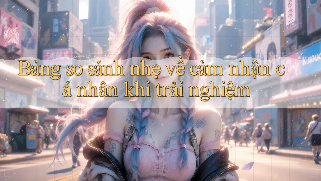 Bảng so sánh nhẹ về cảm nhận cá nhân khi trải nghiệm