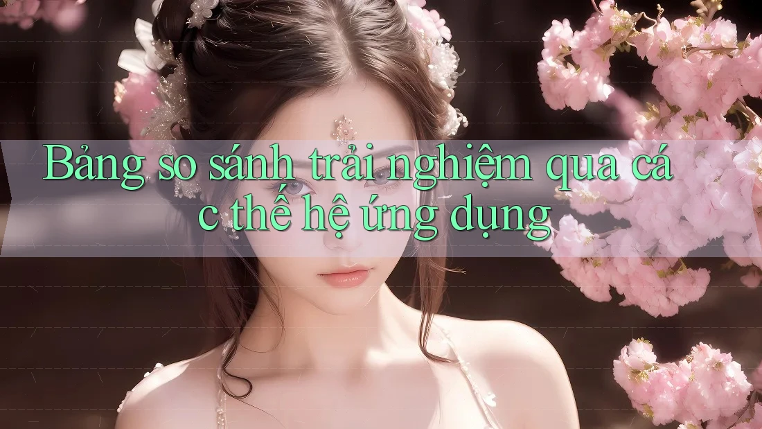 Bảng so sánh trải nghiệm qua các thế hệ ứng dụng Bảng so sánh trải nghiệm qua các thế hệ ứng dụng