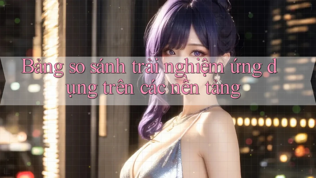 Bảng so sánh trải nghiệm ứng dụng trên các nền tảng Bảng so sánh trải nghiệm ứng dụng trên các nền tảng