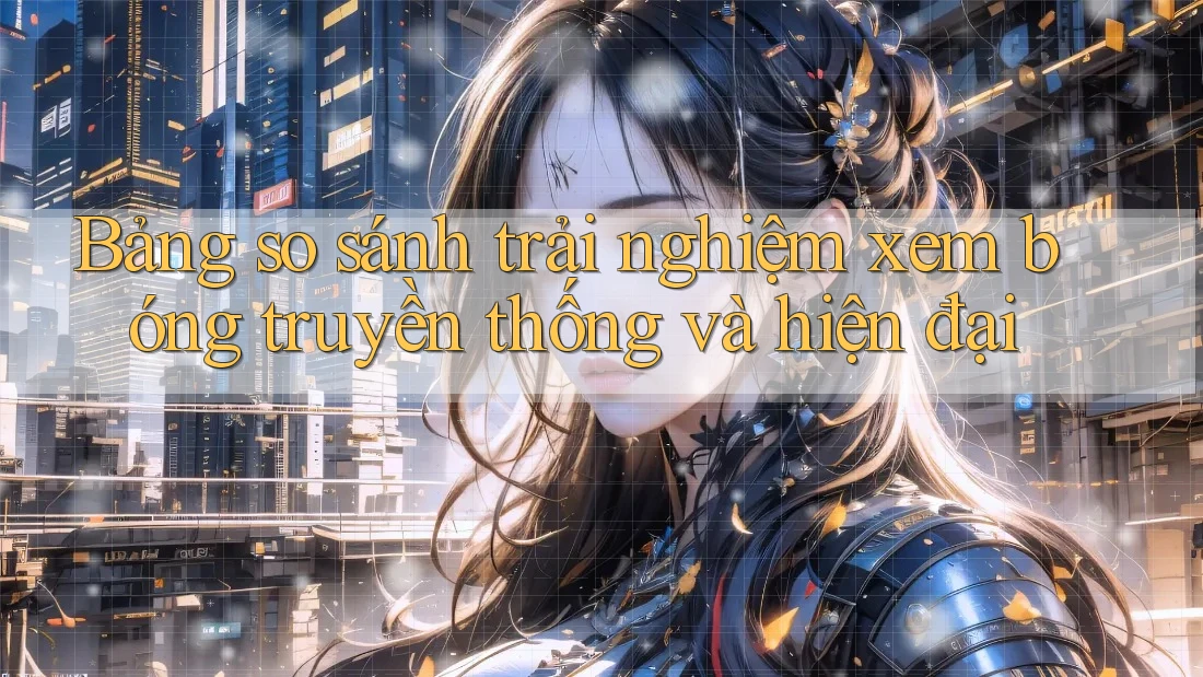 Bảng so sánh trải nghiệm xem bóng truyền thống và hiện đại