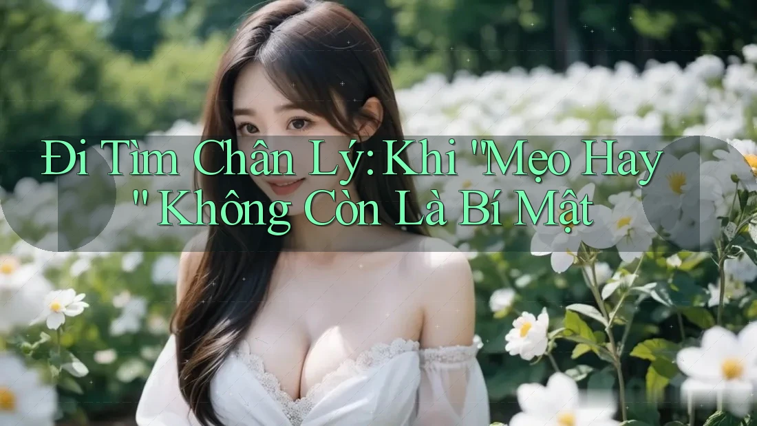 Đi Tìm Chân Lý: Khi “Mẹo Hay” Không Còn Là Bí Mật Đi Tìm Chân Lý: Khi “Mẹo Hay” Không Còn Là Bí Mật