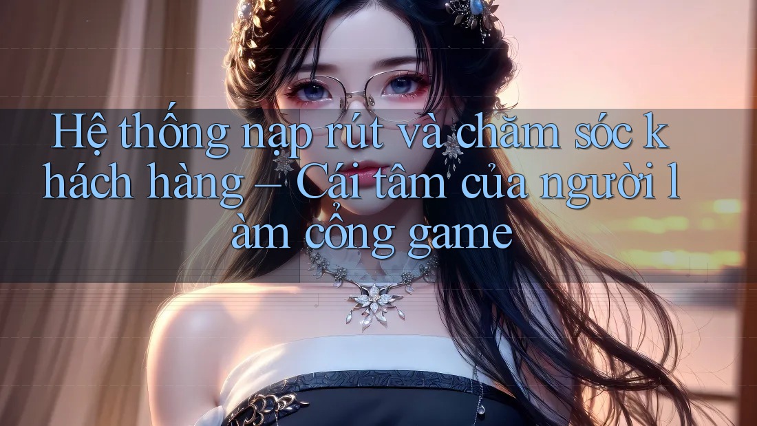 Hệ thống nạp rút và chăm sóc khách hàng – Cái tâm của người làm cổng game
