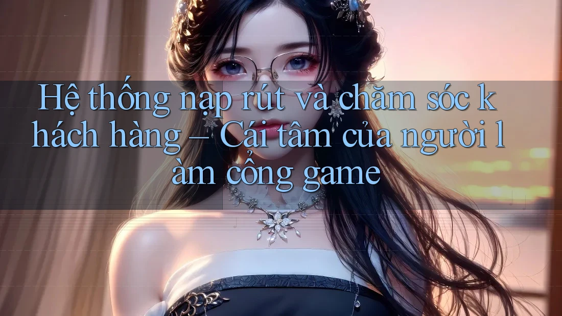 Hệ thống nạp rút và chăm sóc khách hàng – Cái tâm của người làm cổng game