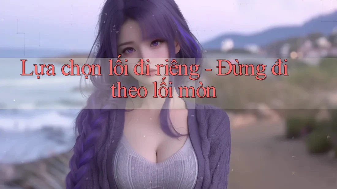 Lựa chọn lối đi riêng - Đừng đi theo lối mòn Lựa chọn lối đi riêng - Đừng đi theo lối mòn