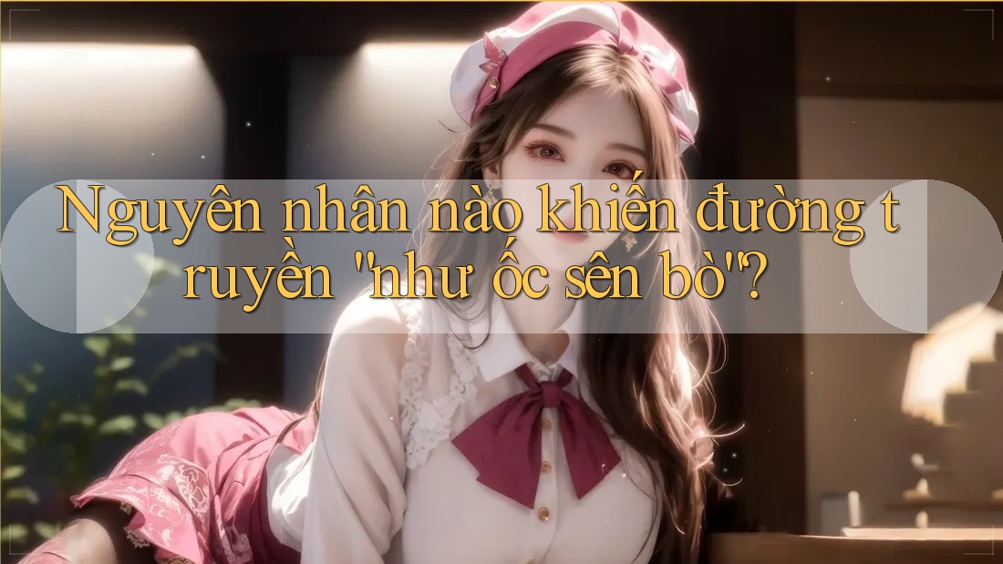 Nguyên nhân nào khiến đường truyền “như ốc sên bò”?