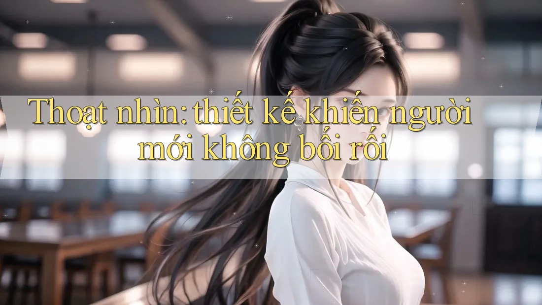 Thoạt nhìn: thiết kế khiến người mới không bối rối