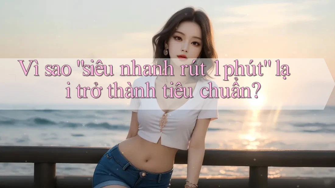 Vì sao “siêu nhanh rút 1 phút” lại trở thành tiêu chuẩn?